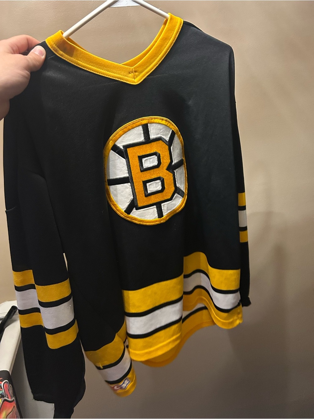 Boston Bruins Black & Gold Hockey Jersey